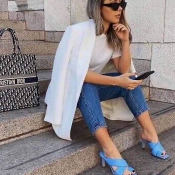 NWT Zara Padded Leather Heels - Picture 4 of 11